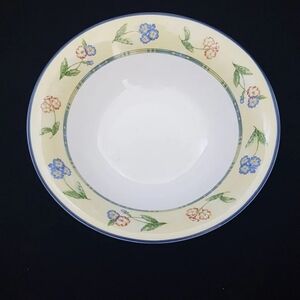 Grafton Bone China Soup Cereal Bowls: Highland Border Floral Set